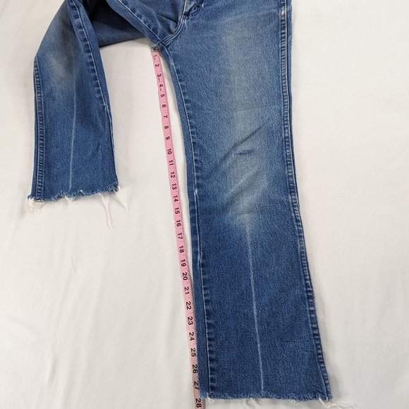 VTG Wrangler Distressed Raw Hem High Waist Mom Jeans - Picture 9 of 12